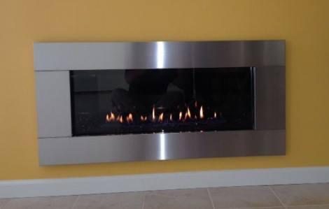 Stainless fireplace